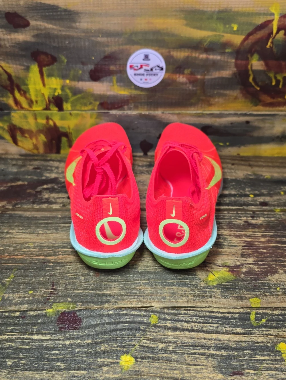 Nike‎ Air Zoom Victory 2 Spikes Bright Crimson Lime Men Sz 5.5, 6.5 FD8411-600